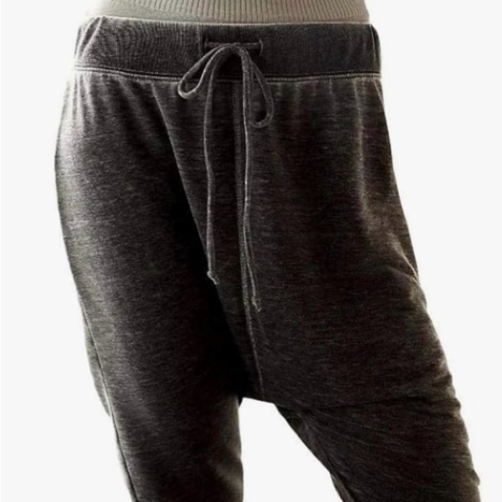 NWT Free People Cozy All Day harem leggings in washed black size large